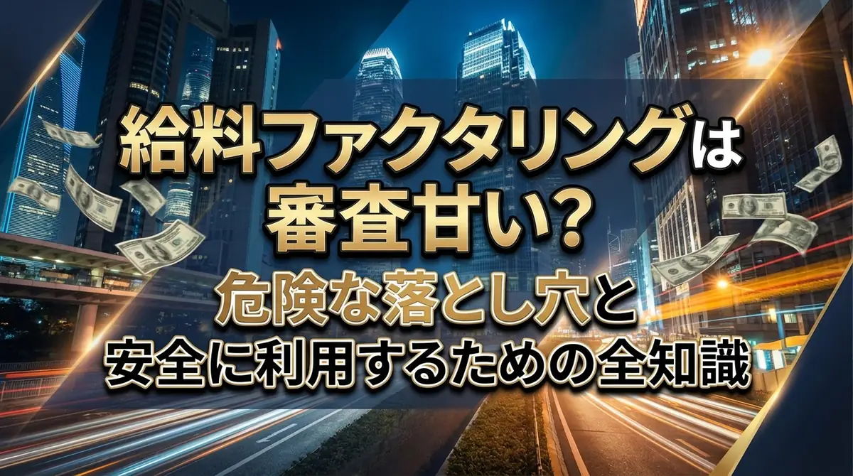 給料ファクタリングは審査甘い?危険な落とし穴と安全に利用するための全知識