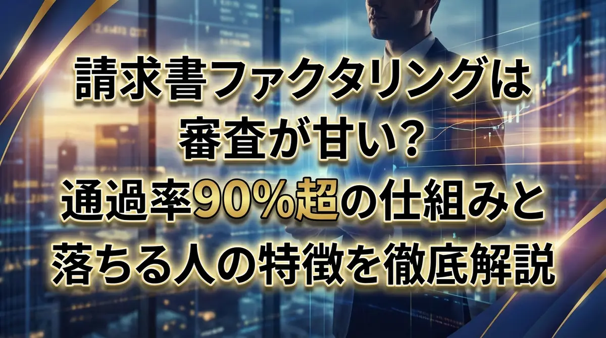 請求書ファクタリングは審査が甘い？通過率90%超の仕組みと落ちる人の特徴を徹底解説