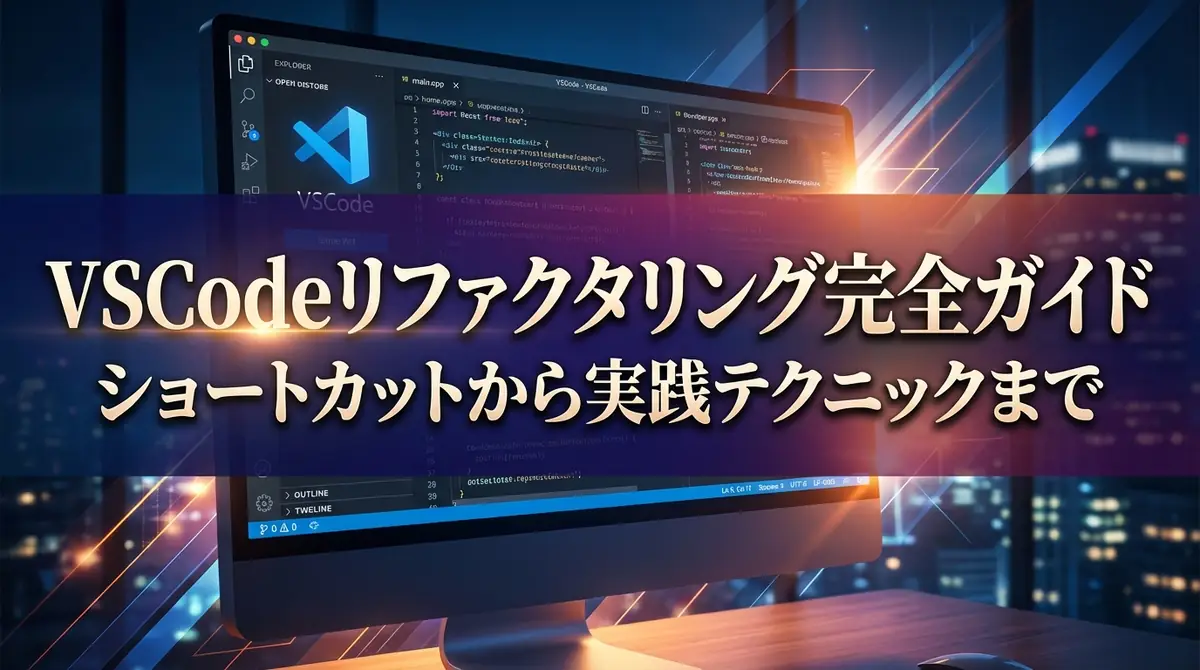 VSCodeリファクタリング完全ガイド|ショートカットから実践テクニックまで