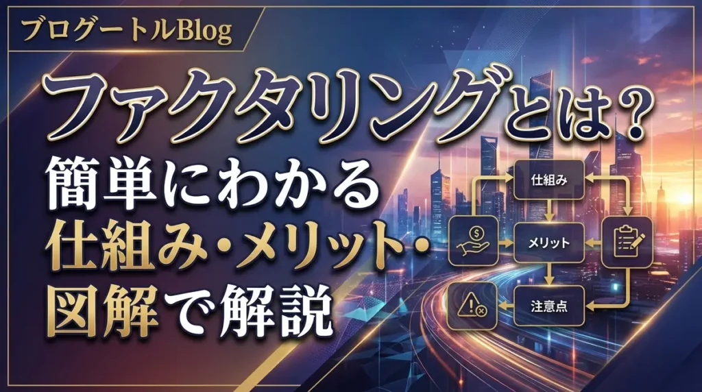 ファクタリングとは？簡単にわかる仕組み・メリット・注意点を図解で解説