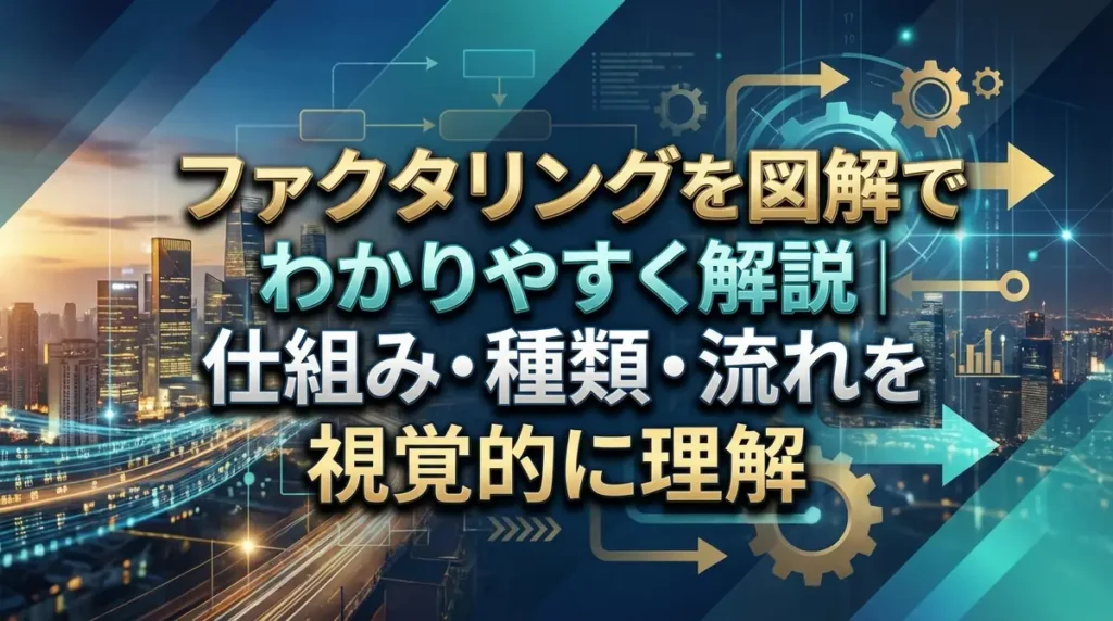 ファクタリングを図解でわかりやすく解説｜仕組み・種類・流れを視覚的に理解