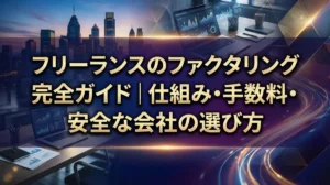 フリーランスのファクタリング完全ガイド｜仕組み・手数料・安全な会社の選び方