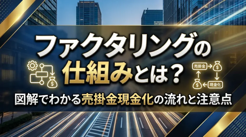 ファクタリングの仕組みとは？図解でわかる売掛金現金化の流れと注意点